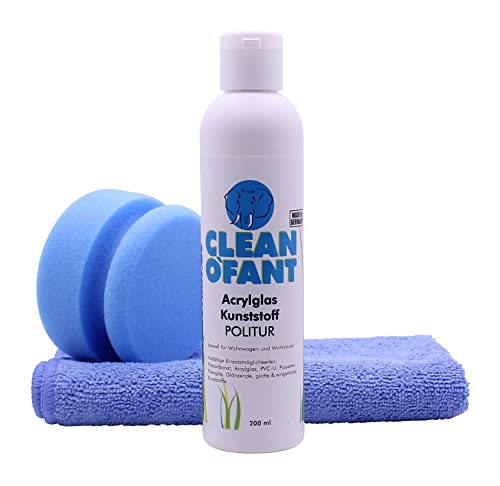 CLEANOFANT AcrylglasPlexiglasPolitur-Reinigungsset