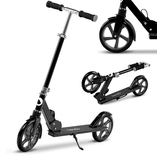 Scooter Kinder FONTE KS1 Faltbar umweltfreundliche Beleuchtungsräder 4 einstellbare Höhen für Kinder von 3-12 Jahren mit maximaler Belastung von 50 kg Kinder Roller 