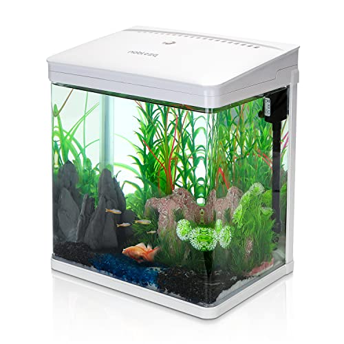 Nobleza - Nano-Fischtank-Aquarium mit LED-Leuchten & Filtersystem, tropischeAquarien,